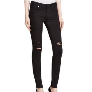 Paige Black Distressed Jeans